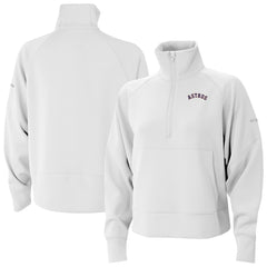 Houston Astros Columbia Women's Wickhams Hills Raglan Omni-Wick Quarter-Zip Pullover - MLB Pullover