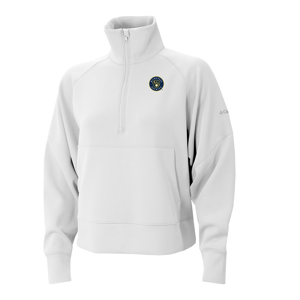Milwaukee Brewers Columbia Women's Wickhams Hills Raglan Omni-Wick Quarter-Zip Pullover - MLB Pullover