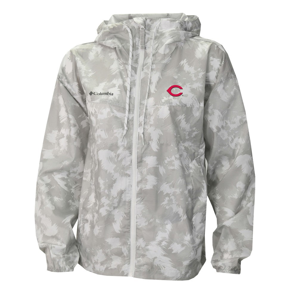 Cincinnati Reds Columbia Women's Flash Challenger Full-Zip Hoodie Windbreaker Jacket - MLB Jackets