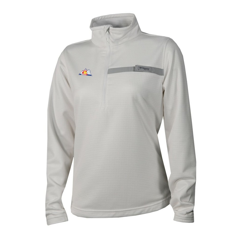 Colorado Rockies Columbia Women's Skiff Guide Fleece Half-Zip Pullover Jacket - MLB Jackets