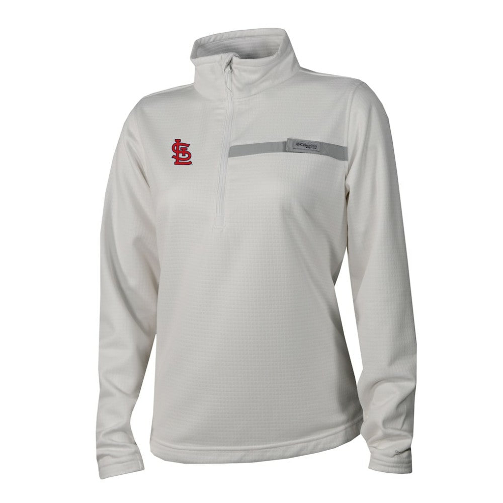 St. Louis Cardinals Columbia Women's Skiff Guide Fleece Half-Zip Pullover Jacket - MLB Jackets