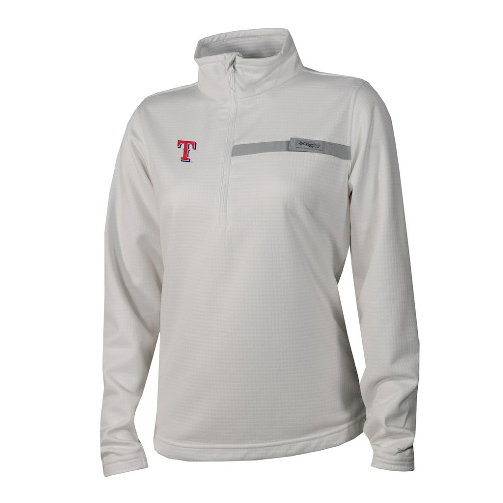 Texas Rangers Columbia Women's Skiff Guide Fleece Half-Zip Pullover Jacket - MLB Jackets