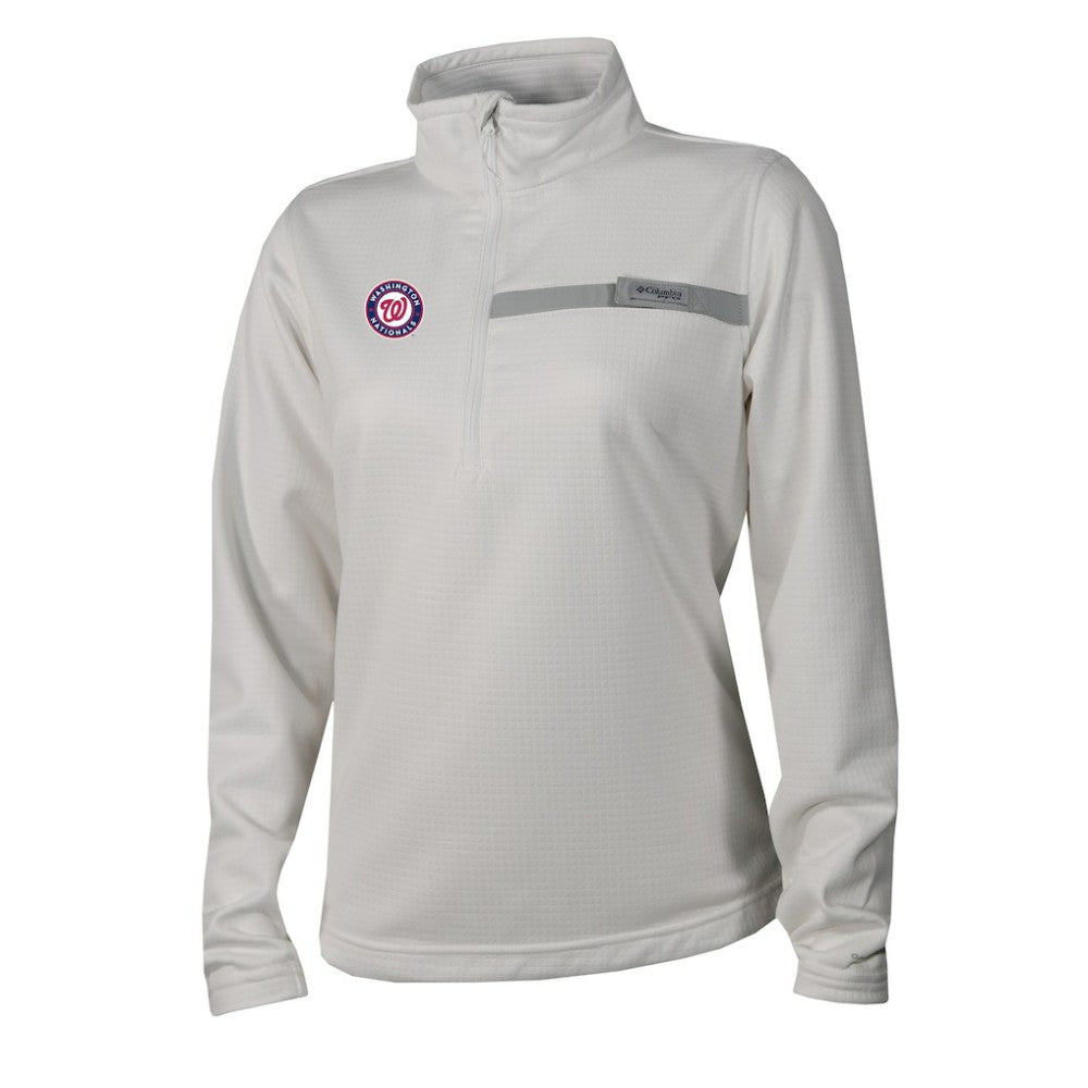 Washington Nationals Columbia Women's Skiff Guide Fleece Half-Zip Pullover Jacket - MLB Jackets