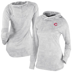 Cincinnati Reds Columbia Women's Omni-Wick Sunday Ball Raglan Pullover Hoodie - MLB Hoodies