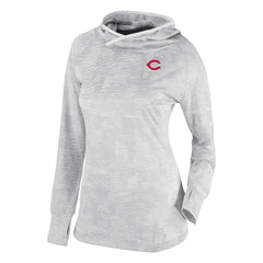 Cincinnati Reds Columbia Women's Omni-Wick Sunday Ball Raglan Pullover Hoodie - MLB Hoodies