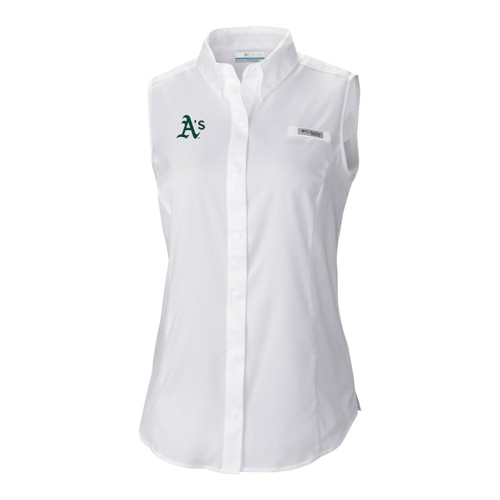 Athletics Columbia Women's Tamiami Sleeveless Shirt - MLB