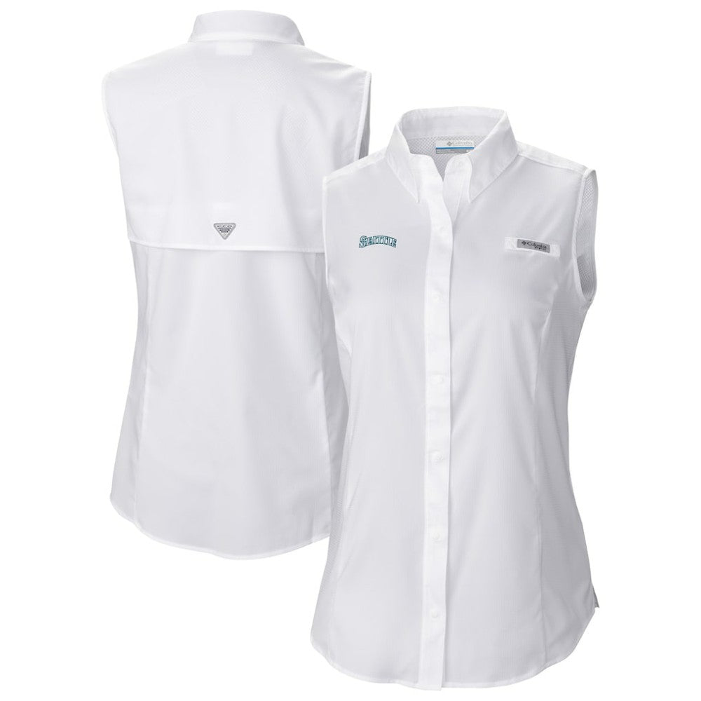 Seattle Mariners Columbia Women's Tamiami Sleeveless Shirt - MLB