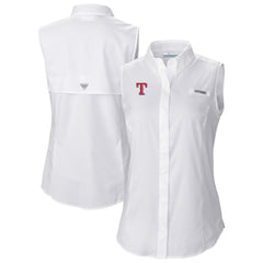 Texas Rangers Columbia Women's Tamiami Sleeveless Shirt - MLB