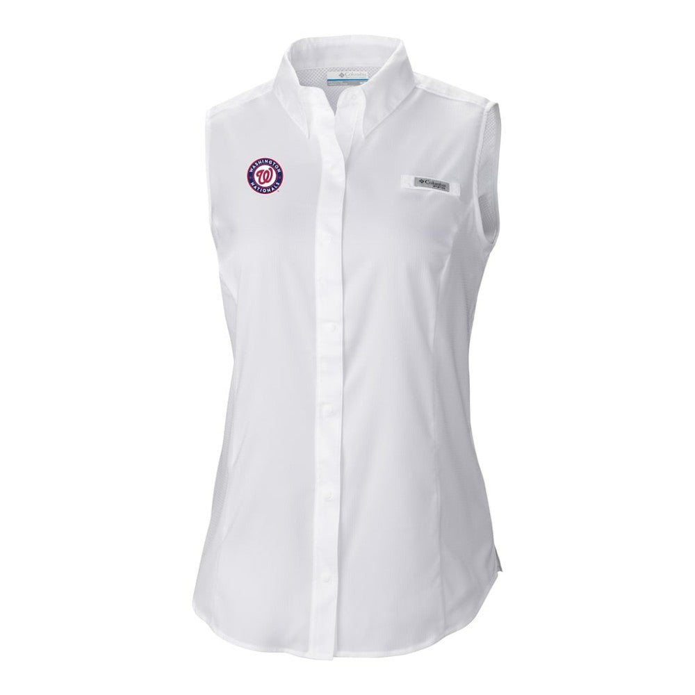 Washington Nationals Columbia Women's Tamiami Sleeveless Shirt - MLB