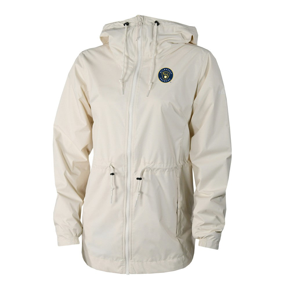 Milwaukee Brewers Columbia Women's Lily Park Full-Zip Rain Jacket - MLB Jackets
