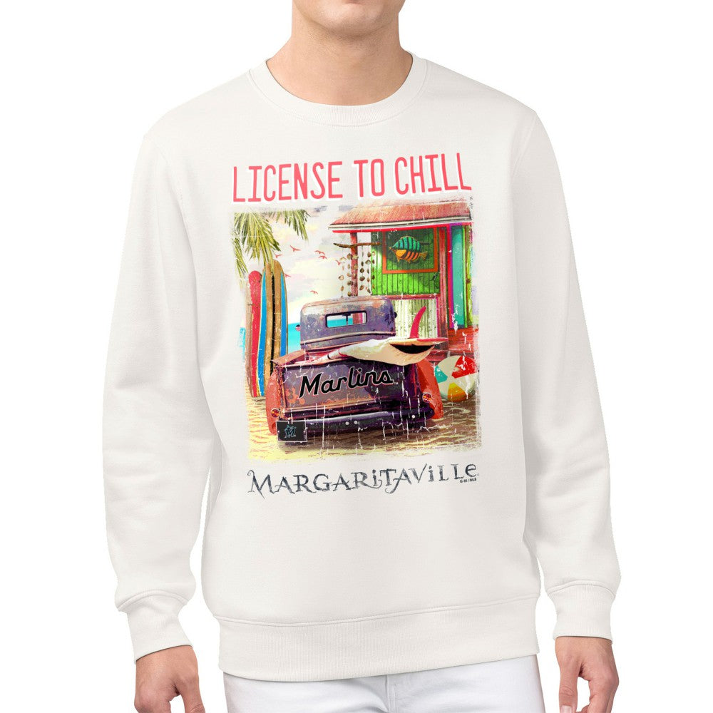 Miami Marlins Margaritaville License to Chill Fleece Sweatshirt - MLB Sweatshirts