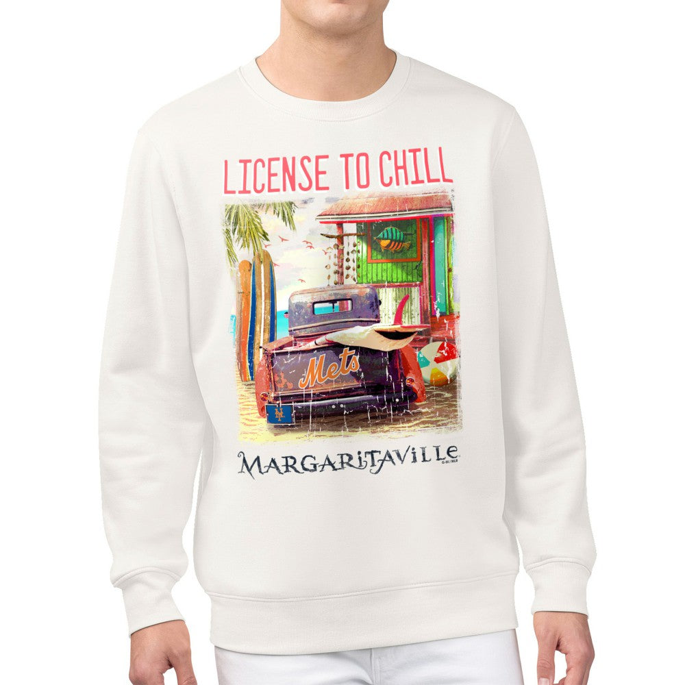 New York Mets Margaritaville License to Chill Fleece Sweatshirt - MLB Sweatshirts