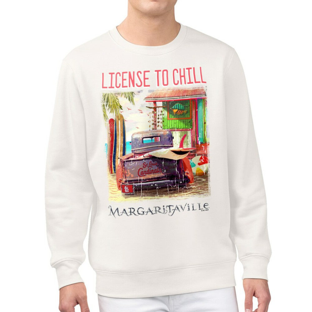 St. Louis Cardinals Margaritaville License to Chill Fleece Sweatshirt - MLB Sweatshirts