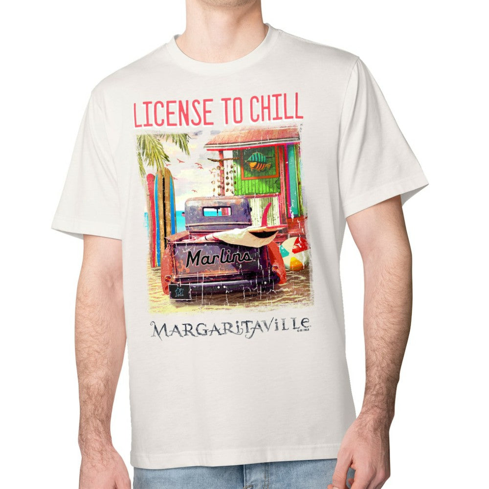 Miami Marlins Margaritaville License to Chill T-Shirt - MLB T-shirts