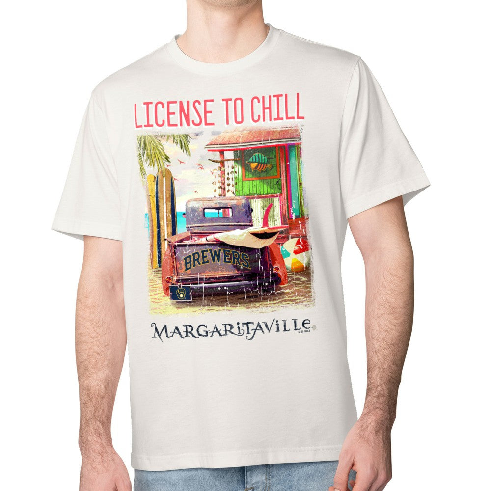 Milwaukee Brewers Margaritaville License to Chill T-Shirt - MLB T-shirts