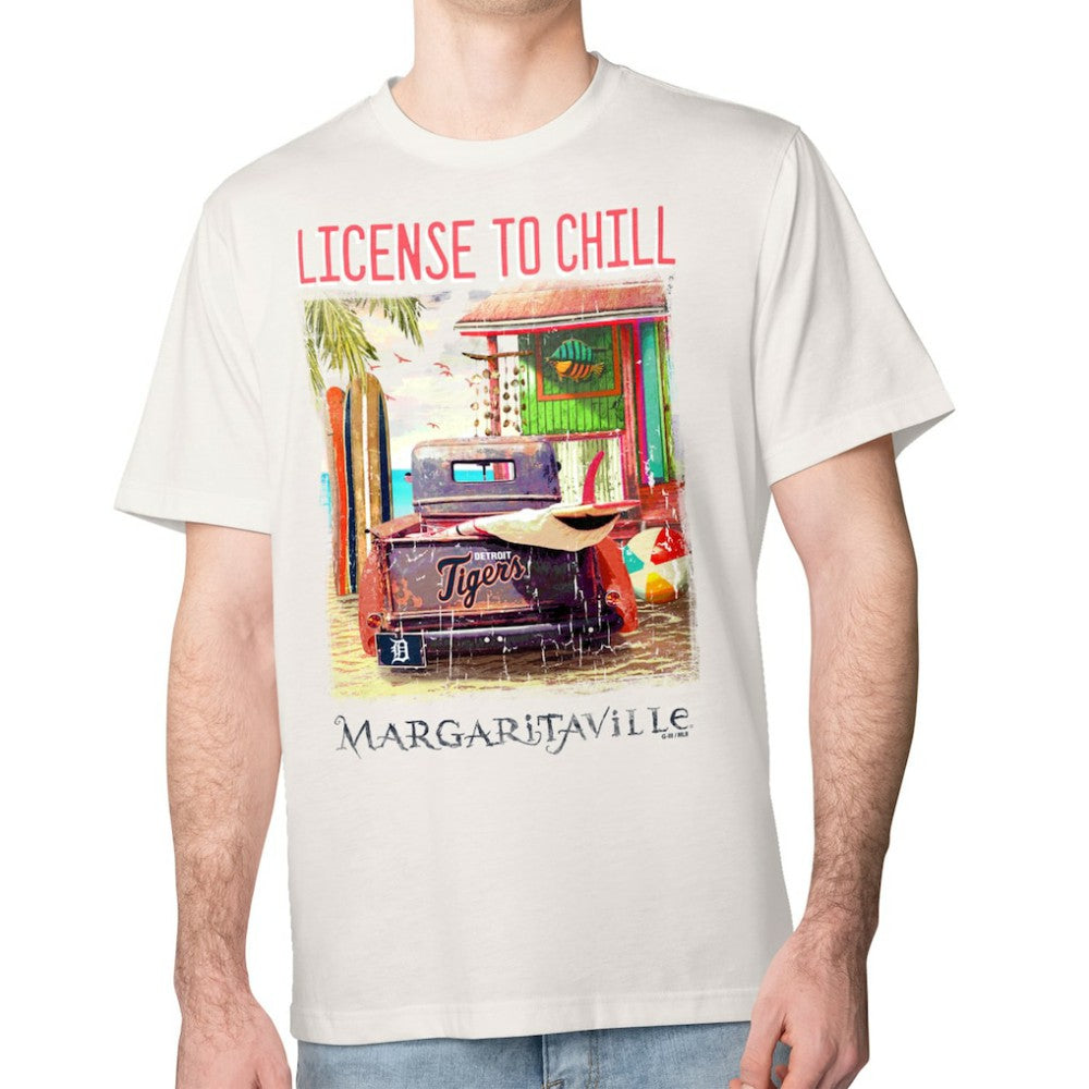 Detroit Tigers Margaritaville License to Chill T-Shirt - MLB T-shirts
