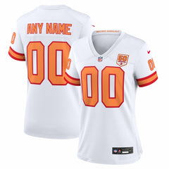 Tampa Bay Buccaneers 76  Women's 50th Season Alternate Custom Game Jersey | NFL Hot