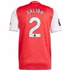 William Saliba Arsenal 2025/26 Home Player Jersey