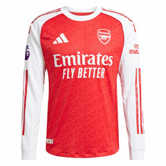 William Saliba Arsenal 2025/26 Home Long Sleeve Player Jersey
