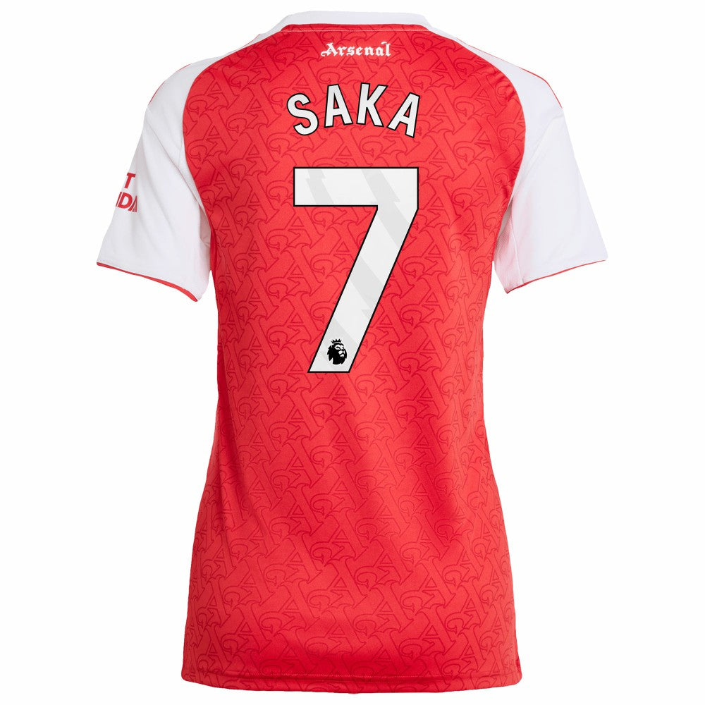 Bukayo Saka Arsenal Women's 2025/26 Home Replica Player Jersey