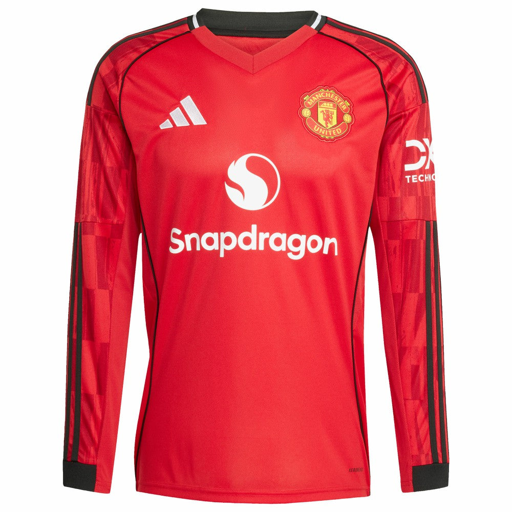 Kobbie Mainoo Manchester United Home 2025/26 Replica Player Long Sleeve Jersey