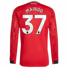 Kobbie Mainoo Manchester United Home 2025/26 Replica Player Long Sleeve Jersey