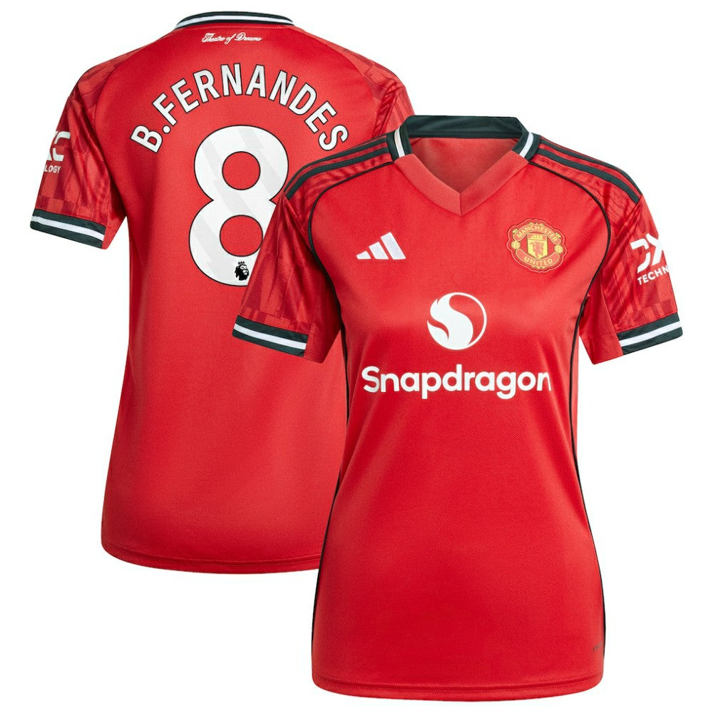 Bruno Fernandes Manchester United Women's Home 2025/26 Replica Player Jersey