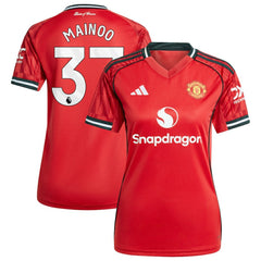 Kobbie Mainoo Manchester United Women's Home 2025/26 Replica Player Jersey