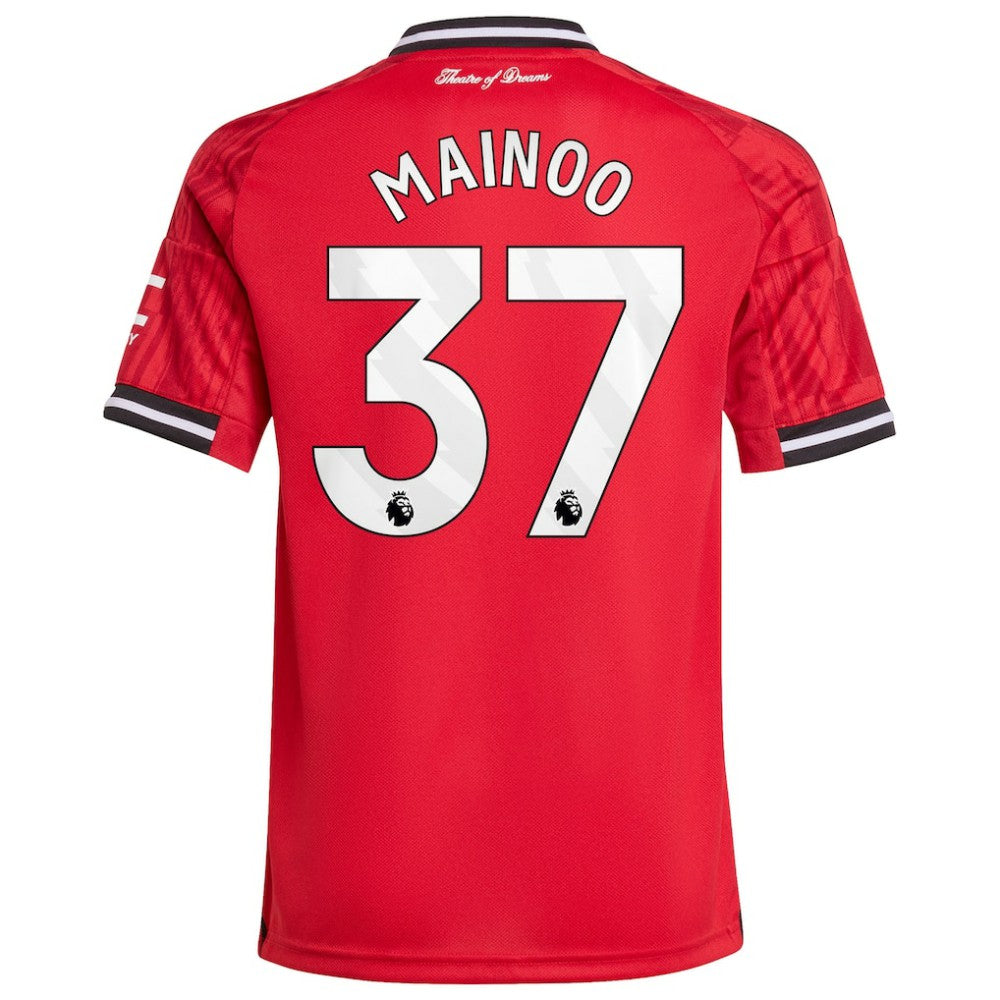Kobbie Mainoo Manchester United Youth Home 2025/26 Replica Player Jersey