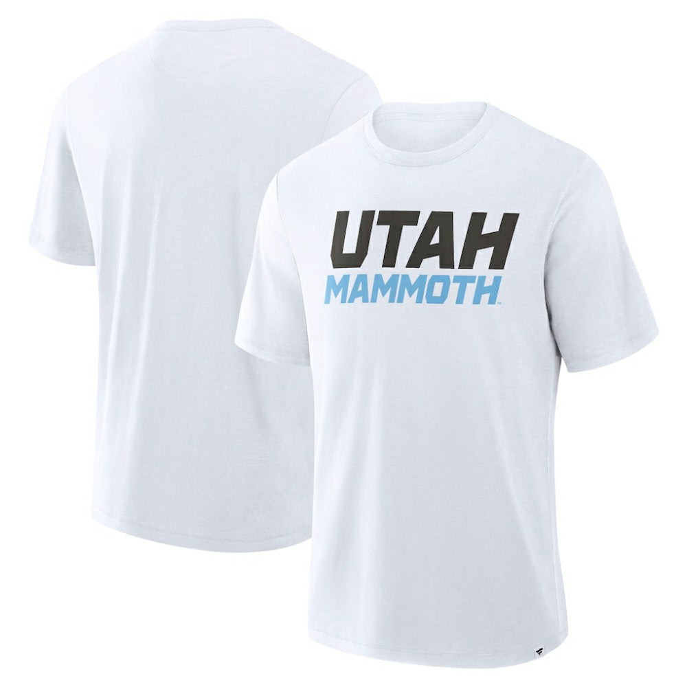 Utah Mammoth Fanatics Wordmark Stadium Slub T-Shirt -  NHL T-shirts