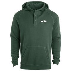 New York Jets Dunbrooke Montana Raglan Thermal Hoodie | NFL Discount