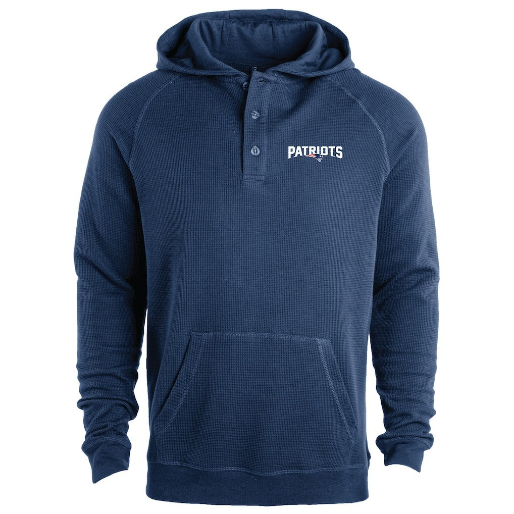 New England Patriots Dunbrooke Montana Raglan Thermal Hoodie | NFL New