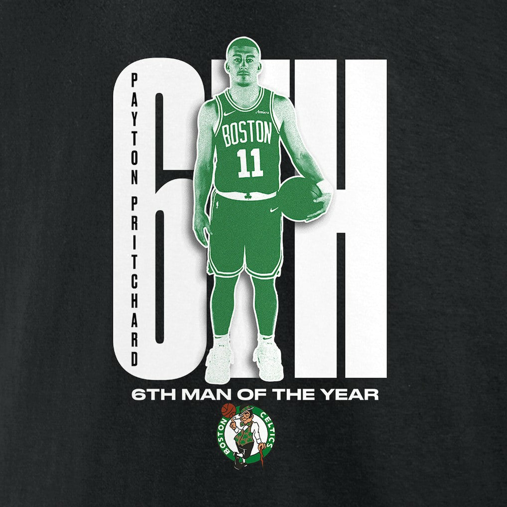 Black Payton Pritchard Boston Celtics 2025 NBA Sixth Man of the Year T-Shirt | NBA