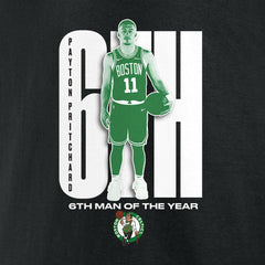 Black Payton Pritchard Boston Celtics 2025 NBA Sixth Man of the Year T-Shirt | NBA