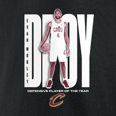 Black Evan Mobley Cleveland Cavaliers 2025 NBA Defensive Player of the Year T-Shirt sale | NBA