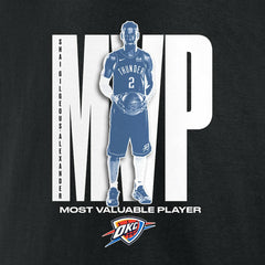 Black Shai Gilgeous-Alexander Oklahoma City Thunder 2025 NBA MVP T-Shirt sale | NBA