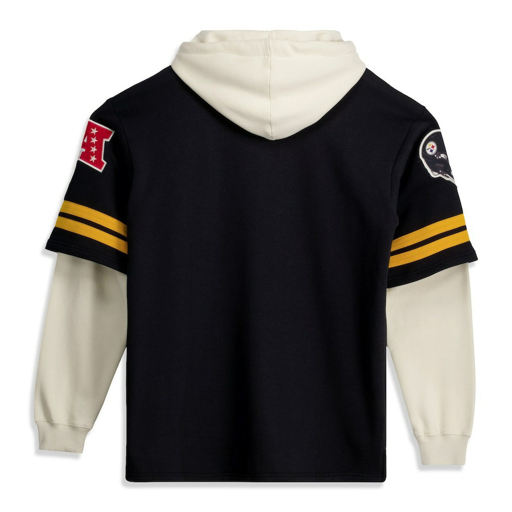 Pittsburgh Steelers '47 Big & Tall Split Zone Cornerback V-Neck Hoodie | NFL Discount