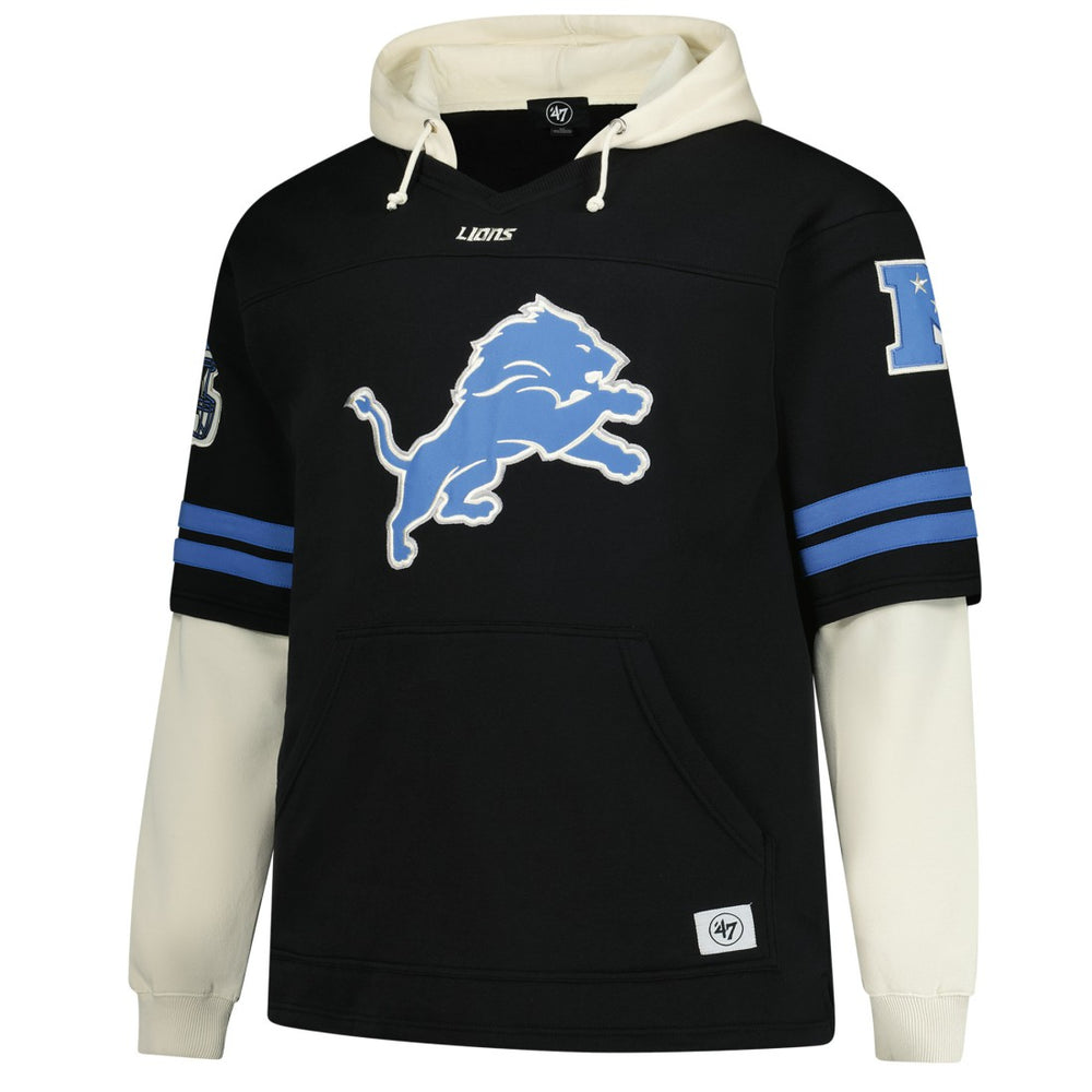 Detroit Lions '47 Big & Tall Split Zone Cornerback V-Neck Hoodie | NFL Hot