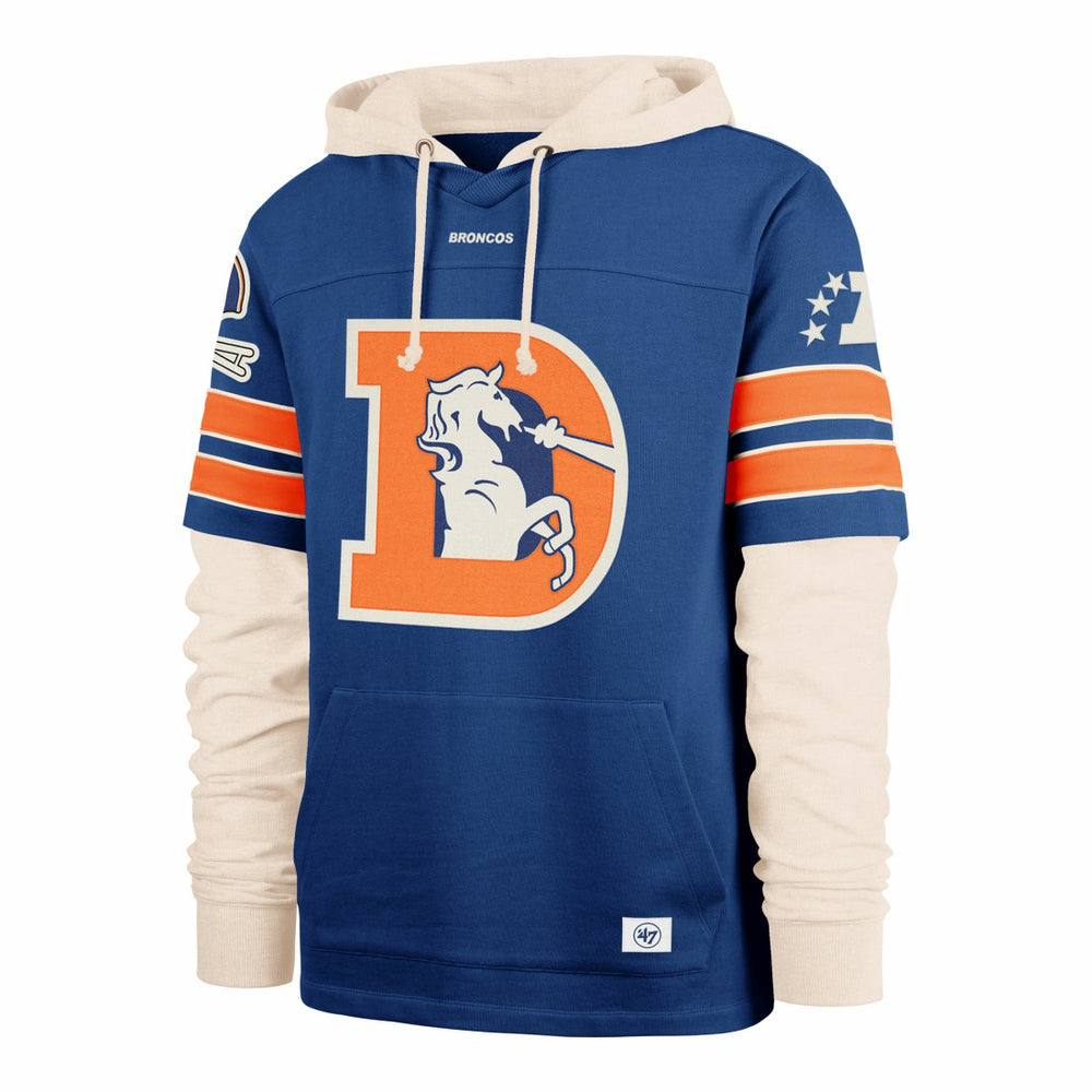 Denver Broncos '47 Big & Tall Split Zone Cornerback Hoodie | NFL Online
