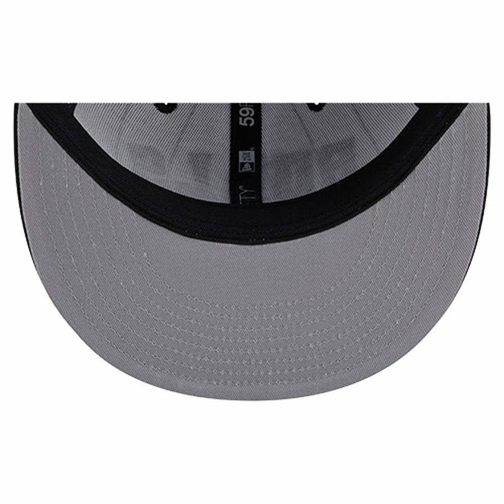 White Chicago Bulls Wordmark Pinstripe 59FIFTY Fitted Hat | NBA