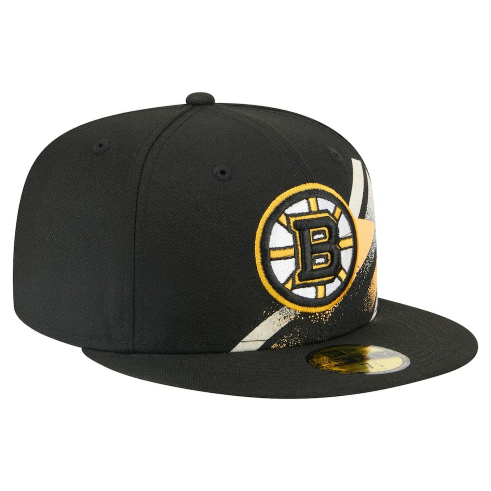 Boston Bruins New Era Faded Lines 59FIFTY Fitted Hat -  NHL Hats
