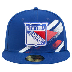 New York Rangers New Era Faded Lines 59FIFTY Fitted Hat -  NHL Hats