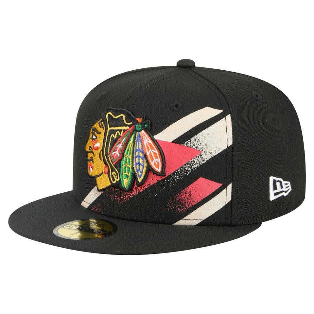Chicago Blackhawks New Era Faded Lines 59FIFTY Fitted Hat -  NHL Hats