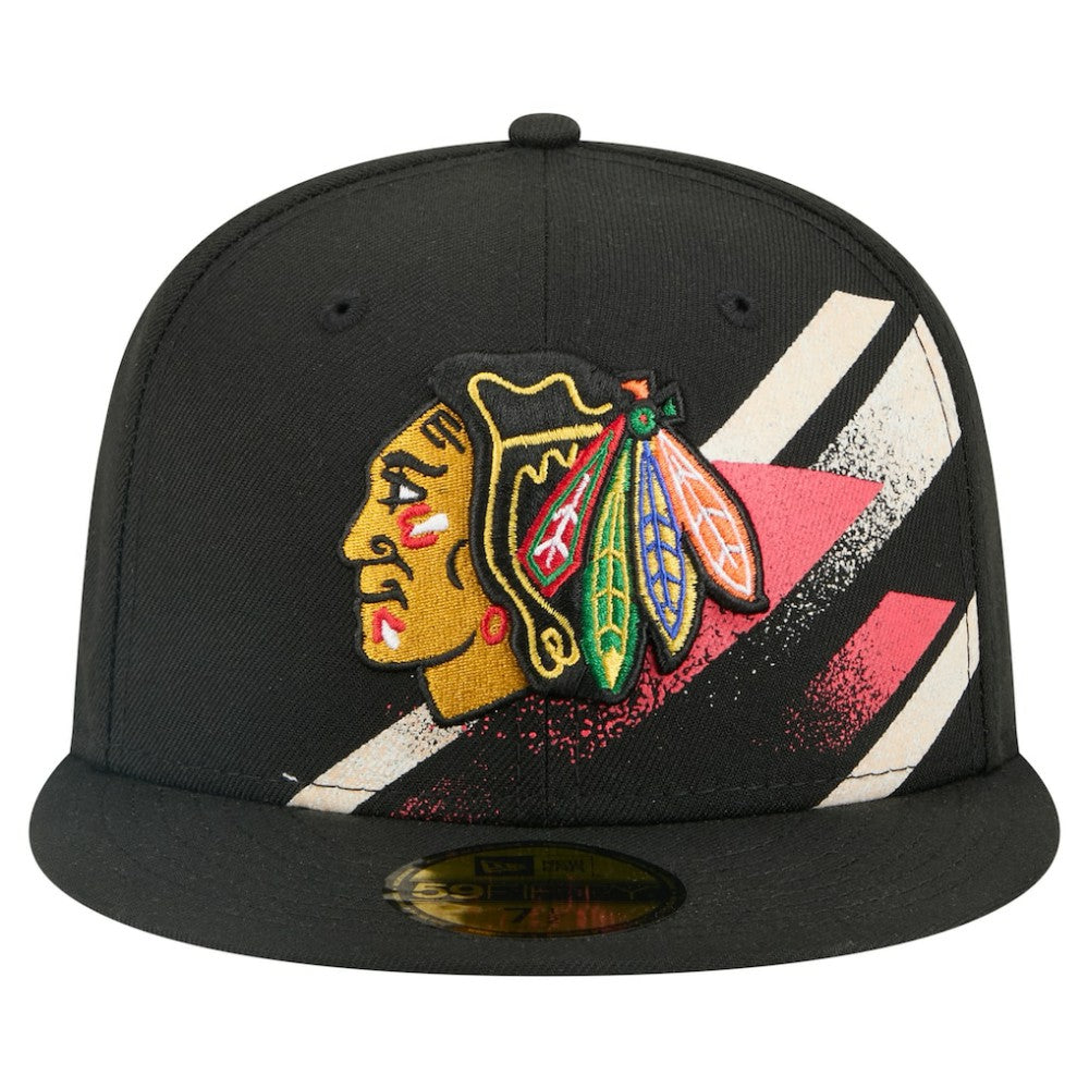Chicago Blackhawks New Era Faded Lines 59FIFTY Fitted Hat -  NHL Hats