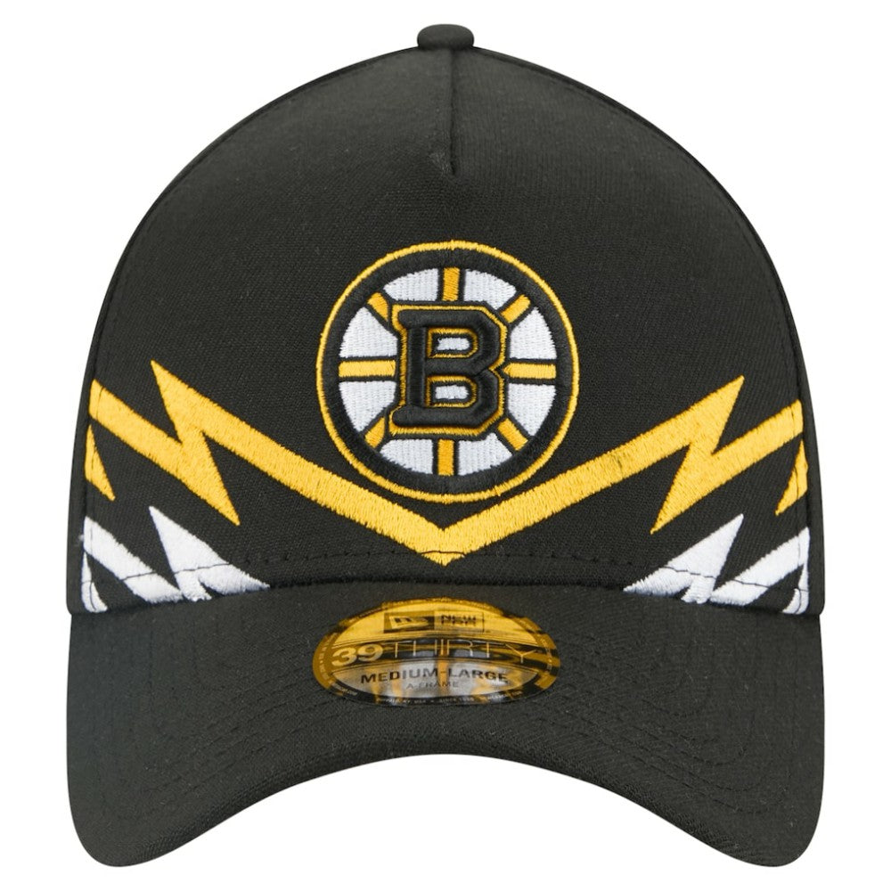 Boston Bruins New Era 39THIRTY A-Frame Perforated Flex Hat -  NHL Hats