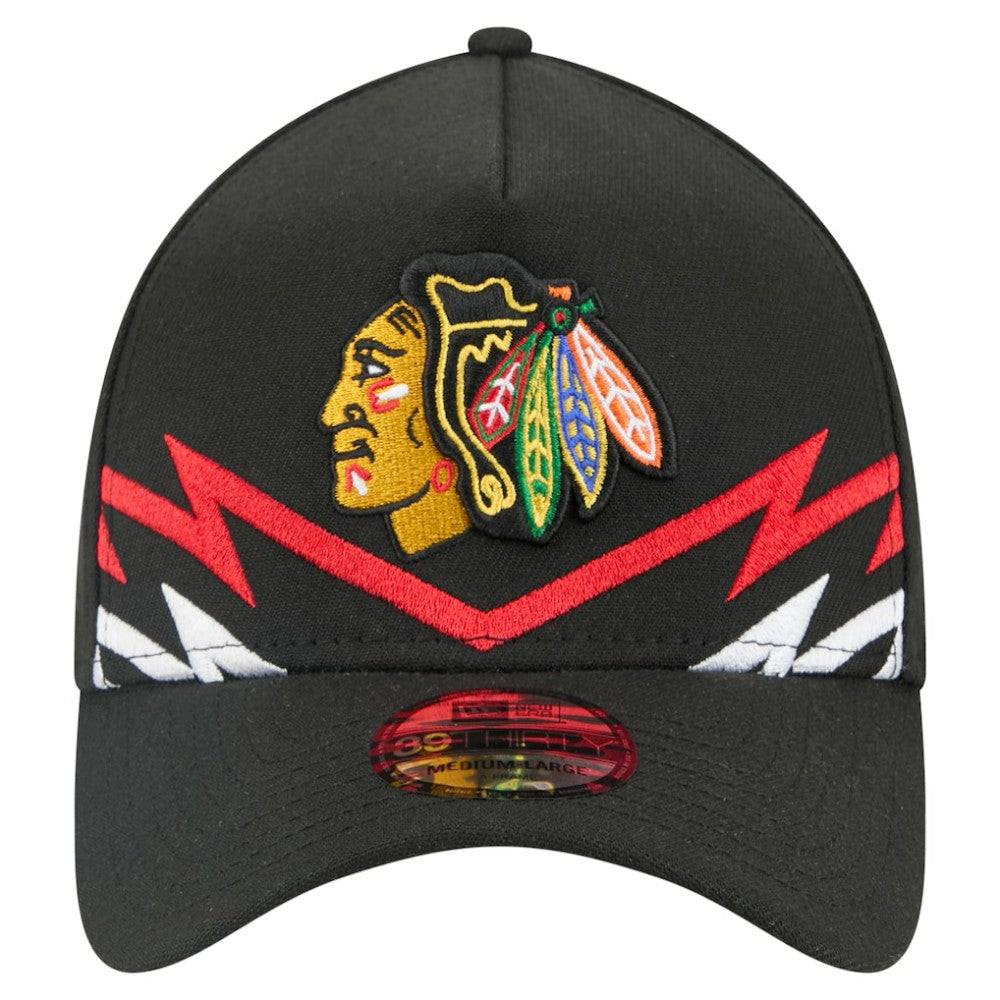 Chicago Blackhawks New Era 39THIRTY A-Frame Perforated Flex Hat -  NHL Hats