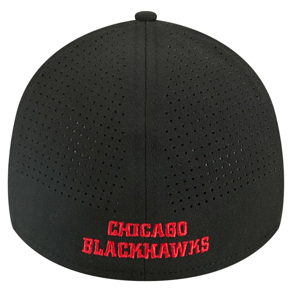 Chicago Blackhawks New Era 39THIRTY A-Frame Perforated Flex Hat -  NHL Hats