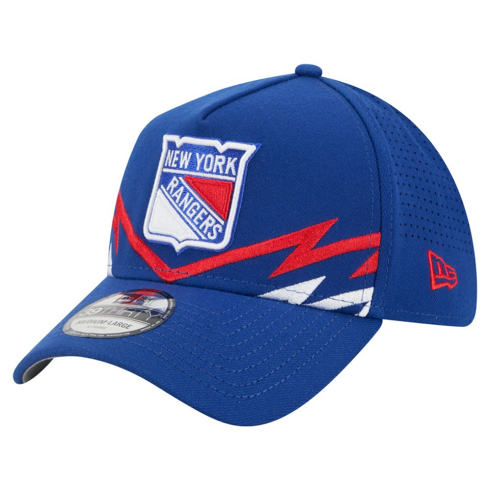 New York Rangers New Era 39THIRTY A-Frame Perforated Flex Hat -  NHL Hats