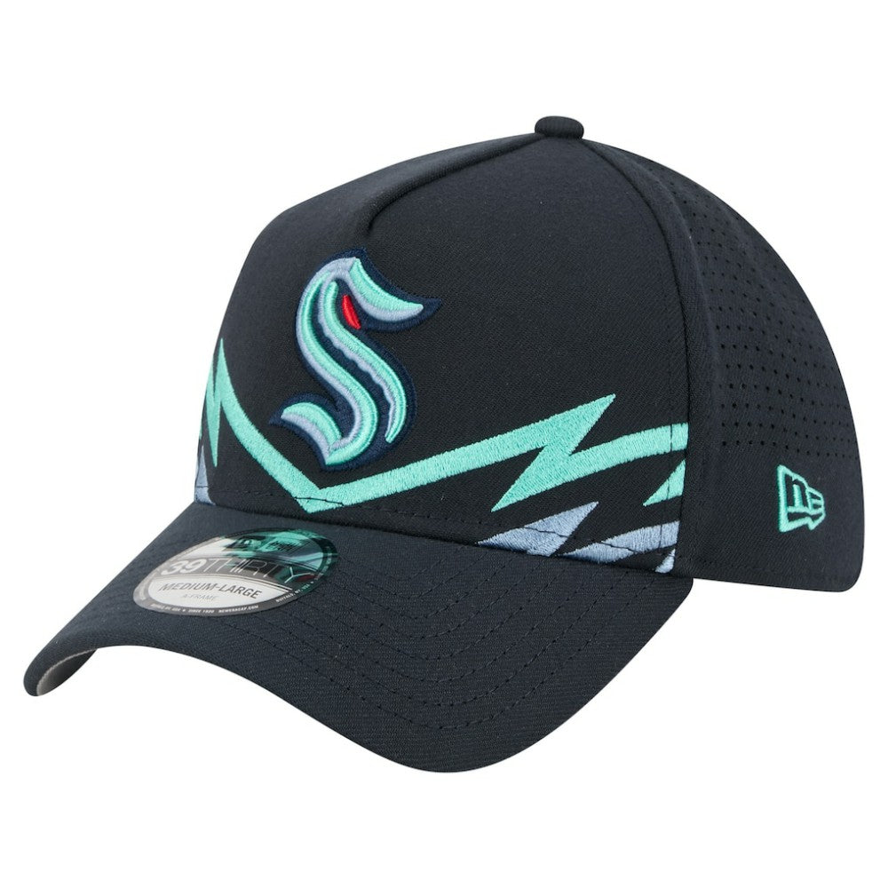 Seattle Kraken New Era Zig Zag 39THIRTY A-Frame Perforated Flex Hat -  NHL Hats