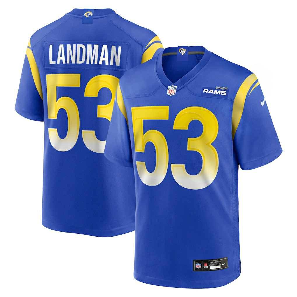 Los Angeles Rams Nate Landman  Team Game Jersey | NFL Hot